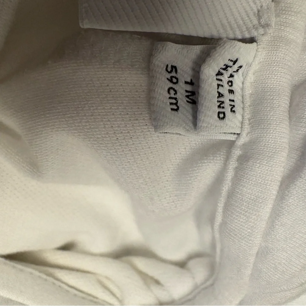 Burberry White and Tan Striped Kids Dress - Picture 7 of 9